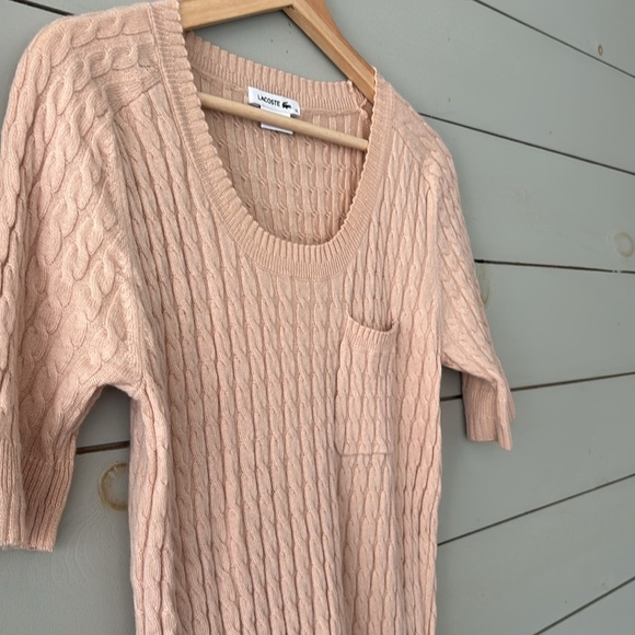 Lacoste Wool-Cashmere Cable Knit Sweater – Size 42 (Approx. M) - Picture 6 of 8